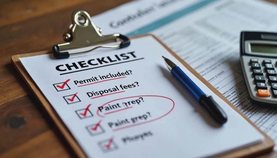 Systematic quote evaluation checklist Quote review checklist in action