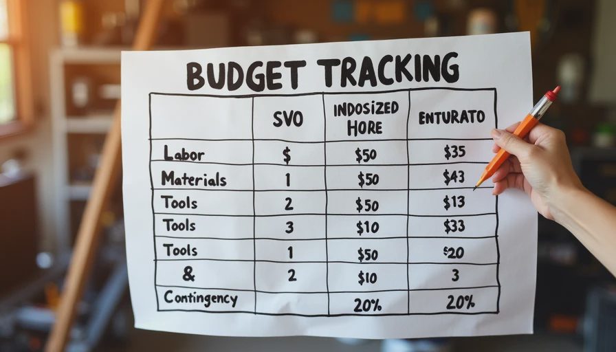 Realistic budget ranges with contingency buffer Budget breakdown table with contingency