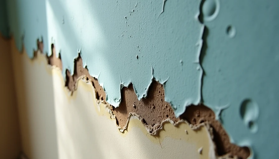 Peeling and bubbling paint due to skipped surface preparation