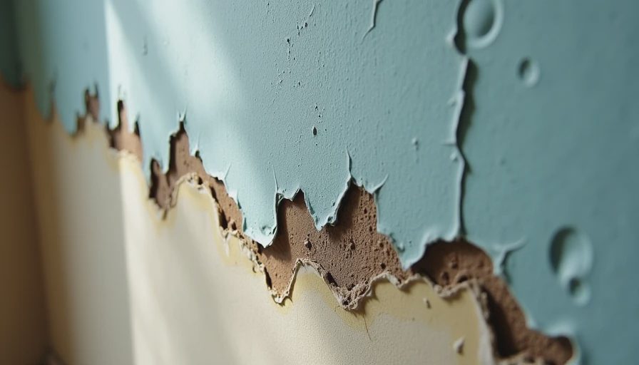 Classic failure when old surface is not prepped correctly Peeling and bubbling paint due to skipped surface preparation