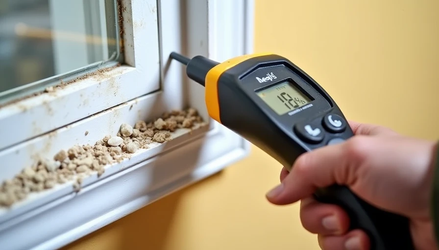 Tool that catches problems before they become visible Moisture meter detecting hidden water issues