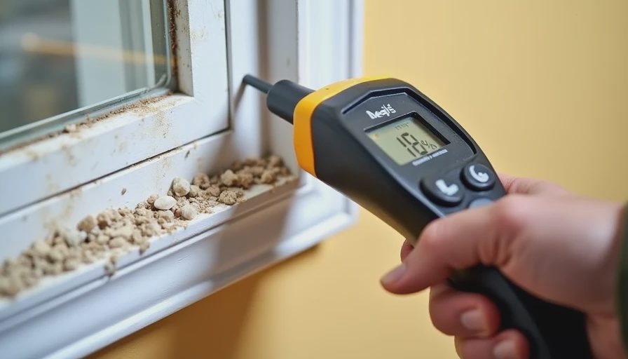 Tool that catches problems before they become visible Moisture meter detecting hidden water issues
