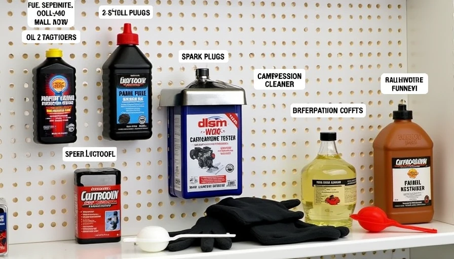Dedicated small engine maintenance supplies