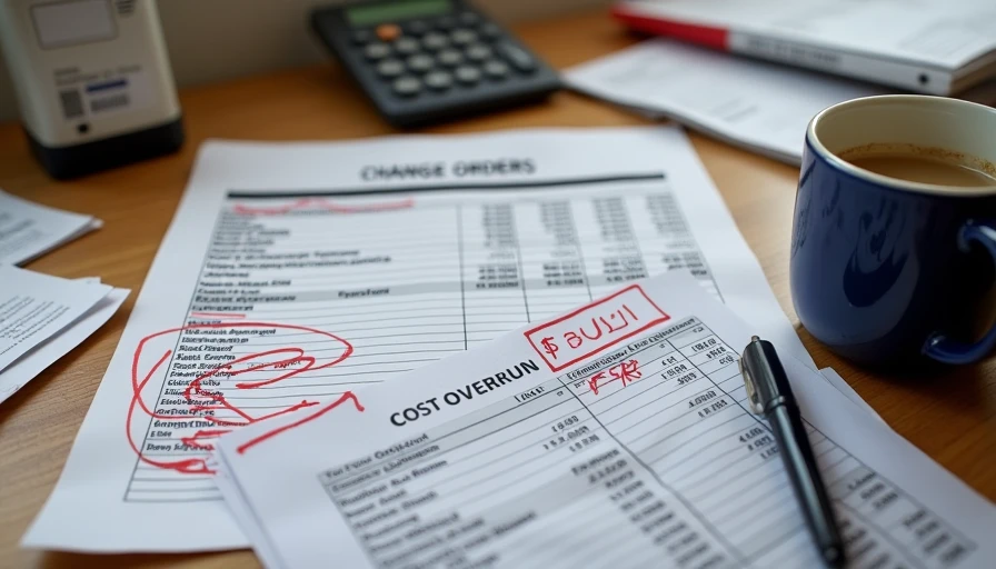 Growing change orders and budget overruns
