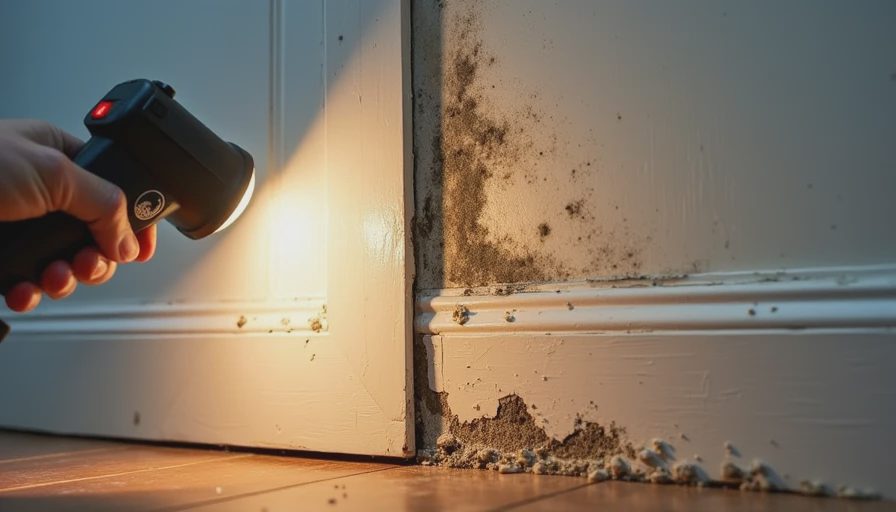 Problems that visual checks completely miss Hidden moisture damage behind baseboard