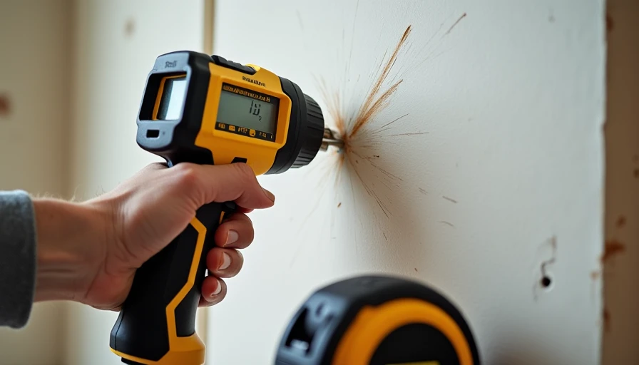Using stud finder and voltage tester before drilling