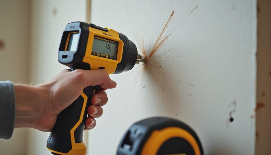 Essential detection tools for safe wall drilling Using stud finder and voltage tester before drilling