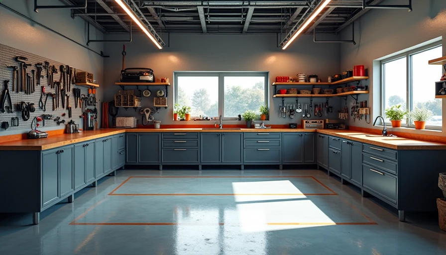 Complete garage system layout and workflow