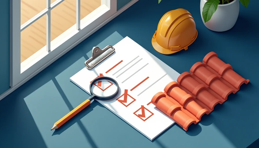 Illustration for roof inspection checklist