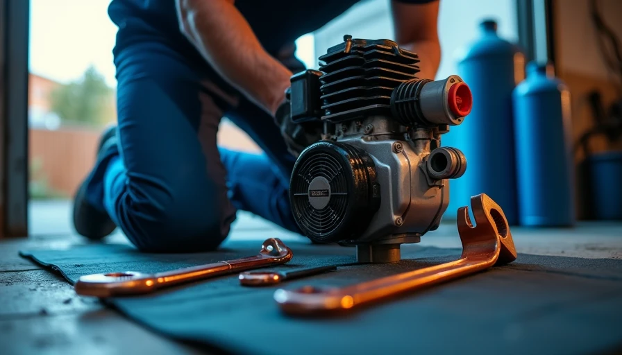 Illustration for small engine maintenance