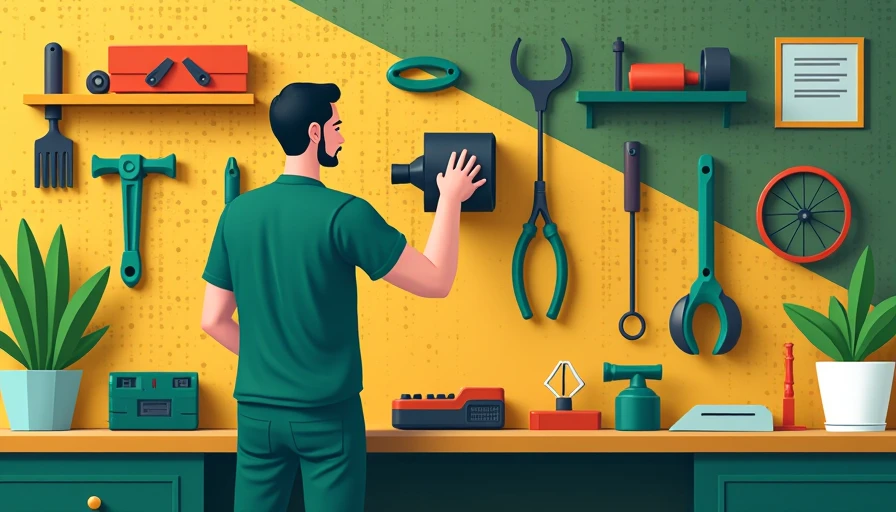 Illustration for tool wall setup