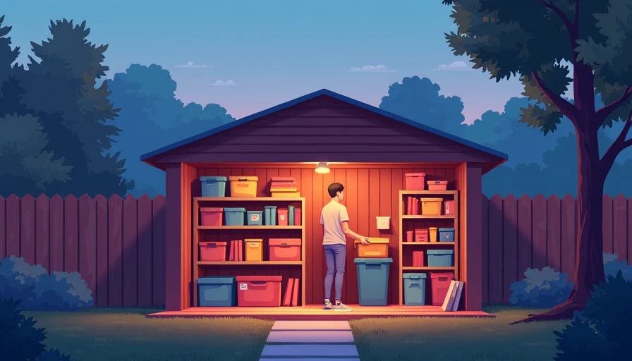 Illustration for backyard storage solutions
